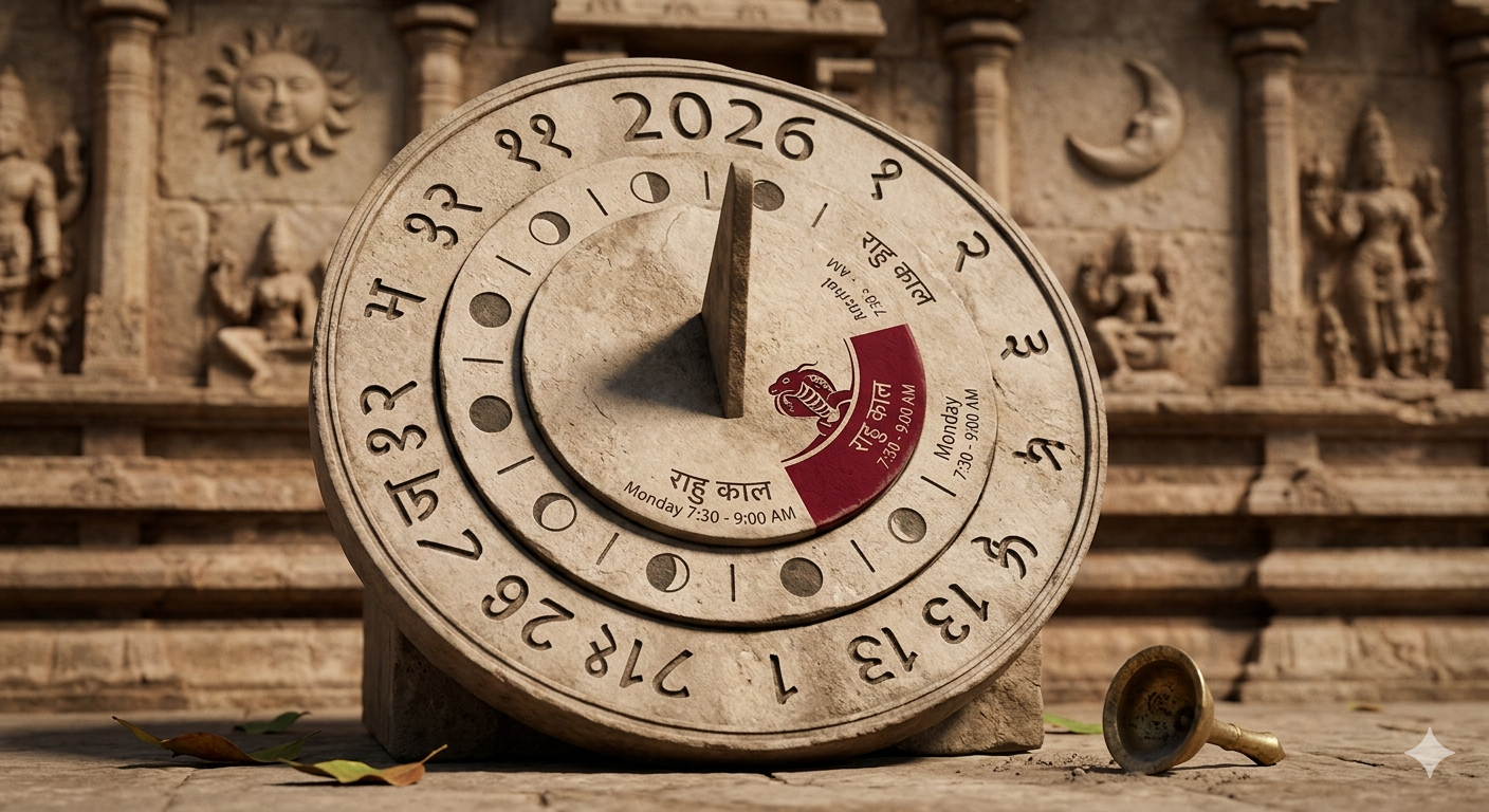 2026 कुंडली और राहुकाल: जानें इस साल आपका भविष्य और अशुभ समय के उपाय